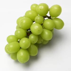 无籽葡萄果粒与果梗近景